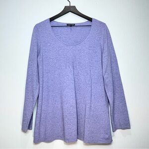 EILEEN FISHER Women's Wool Cashmere Blend Long Sleeve Lavender Size Medium